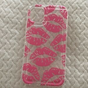 iPhone 11 pink kiss clear phone case